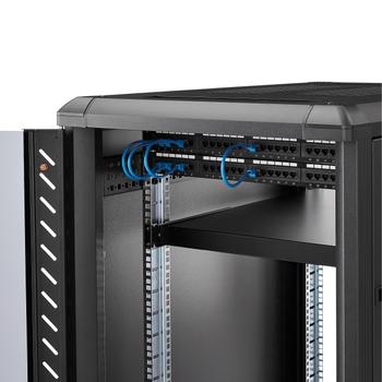 STARTECH 1U Adjustable Depth Server Rack mount Shelf - 80 kg (ADJSHELFHD)