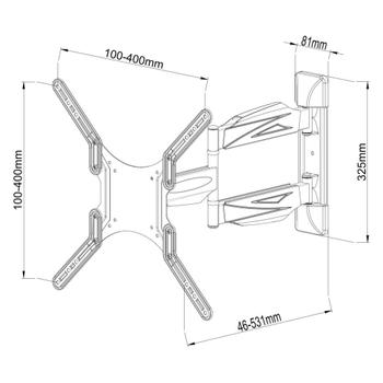 TECHLY 23-55 Ultra Slim Full Motion (ICA-PLB 171M)
