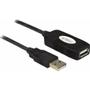 TECHLY USB 2.0 Aktive Verlängerung,  Hi-Speed, 10m, schwarz (IUSB-REP10TY)