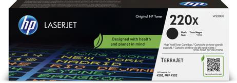 HP 220X - Høy ytelse - svart - original - LaserJet - tonerpatron (W2200X) (W2200X)