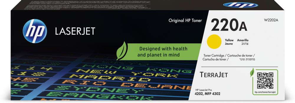 HP 220A - gul - original - LaserJet - tonerpatron (W2202A) (W2202A)
