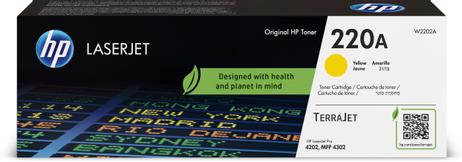 HP 220A - gul - original - LaserJet - tonerpatron (W2202A) (W2202A)