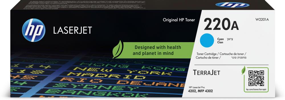 HP 220A - cyan - original - LaserJet - tonerpatron (W2201A) (W2201A)