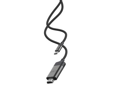 LINQ USB-C til HDMI 4K Adapterkabel 2m Sort  (LQ48017)