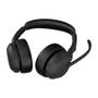 JABRA a Evolve2 55 UC Stereo - Headset - on-ear - Bluetooth - wireless - active noise cancelling - USB-C, USB-A - black - with charging stand - Zoom Certified,   Cisco Webex Certified,   Optimised for UC, Alcat (25599-989-989)