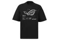 ASUS ROG PIXELVERSE T-Shirt, Drop Shoulder Fit, Black- Size M (90GC0140-BST010)