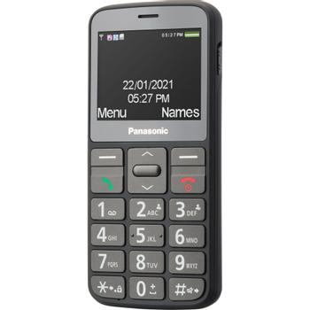 PANASONIC KX-TU160 - Funktionstelefon - LCD-skærm - 320 x 240 pixels - rear camera 0,3 MP - sort (KX-TU160EXB)