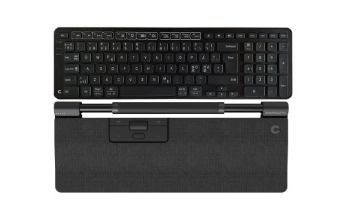 CONTOUR DESIGN RollerMouse Pro Regular Dark Grey + Balance Keyboard BK Wireless PC & Mac Black Compact Ergonomic Pan Nordic (901003)