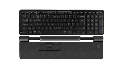 CONTOUR DESIGN RollerMouse Pro Slim Dark Grey + Balance Keyboard BK Wireless PC & Mac Black Compact Ergonomic Pan Nordic (901002)