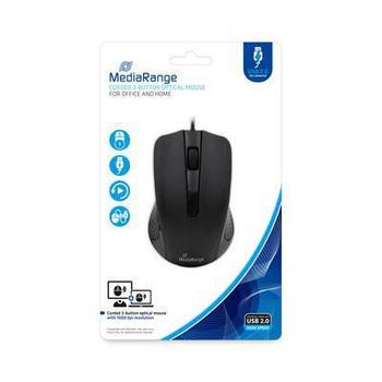 MediaRange Mouse Right-Hand Usb Type-A  (MROS210)