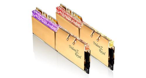 G.SKILL Trident Z Royal 16GB (2-KIT) DDR4 4800MHz CL19 Gold RGB (F4-4800C19D-16GTRGC)