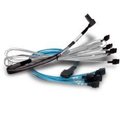 BROADCOM - Intern SAS-kabel - Slim SAS (SFF-8654) (hane) till U.2 (SFF-8639) - 1 m (05-60006-00)