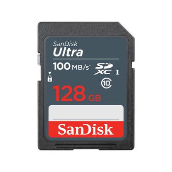 SANDISK Ultra 128GB SDXC Memory Card 100MB/s (SDSDUNR-128G-GN3IN)