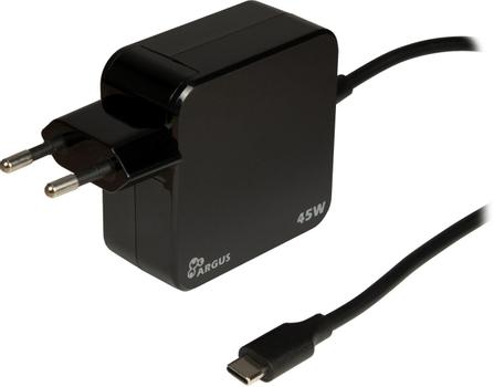 INTER-TECH Stecker-Netzteil PD-2045 45W USB-C schwarz (88882221)