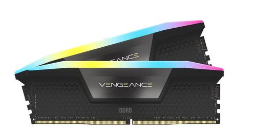 CORSAIR 64GB (2 x 32GB) DDR5 5200MHz Vengeance RGB LED XMP 3.0 Black Heatspreader 1.25V CL40 (CMH64GX5M2B5200C40)