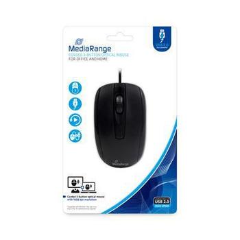 MediaRange Mouse Ambidextrous Usb Type-A (MROS211)