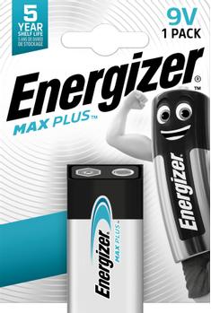 ENERGIZER Batterier Max Plus 9v/522 (1-pk) (E301323300)