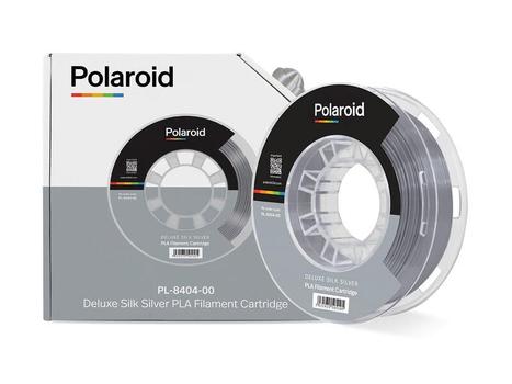 POLAROID 250g Deluxe Silk PLA Filament Silver (PL-8404-00)