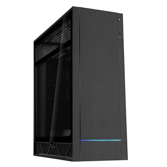 SILVERSTONE Alta F1 Midi-Tower, Tempered Glass - schwarz | Deal.no