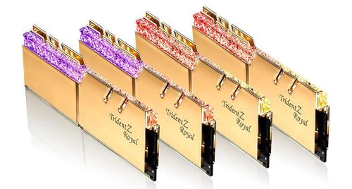 G.SKILL Trident Z Royal 128GB (4-KIT) DDR4 3600MHz CL16 Gold RGB (F4-3600C16Q-128GTRG)