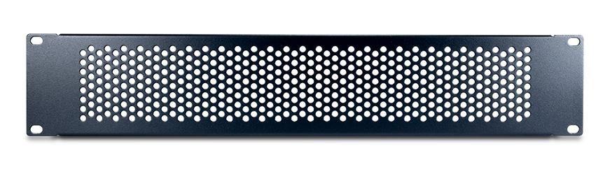 INTER-TECH IPC 19" Lochblende 2HE, 89x482x11mm,  RAL 9005 (88887319)