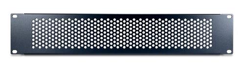 INTER-TECH IPC 19" Lochblende 2HE, 89x482x11mm,  RAL 9005 (88887319)