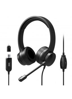PORT DESIGNS Comfort Office USB Stereo Headset with Microphone (USB-C & USB-A) /901605 (901605)