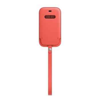 APPLE Sleeve with MagSafe - Skyddshölje för mobiltelefon - läder - rosa citrus - för iPhone 12 mini (MHMN3ZM/A)