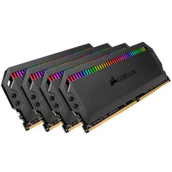 CORSAIR 32GB (4 x 8 GB) DDR4 3600MHz CL18 Dominator Platinum RGB Svart (CMT32GX4M4D3600C18)