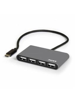 PORT DESIGNS USB HUB 4 PORTS USB 2.0 TYPE C IN (900128)