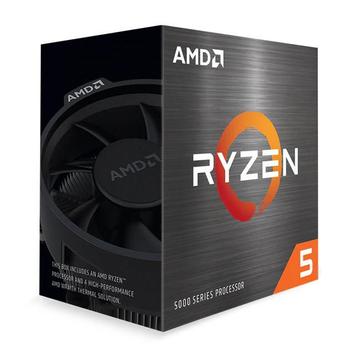 AMD Ryzen 5 5600X 3.7GHz-4.6GHz 6 kjerner, 12 tråder, AM4, PCIe 4.0, 32MB cache, 65W, boks med kjøler (100-100000065BOX)