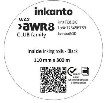 ARMOR THERMAL TRANSFER RIBBON AWR8  (T53319IO)