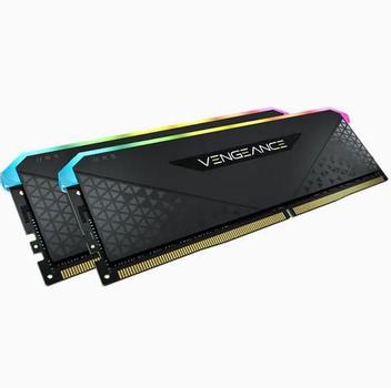 CORSAIR 32GB (2 x 16 GB) DDR4 3200MHz CL16 Vengeance RGB RS Svart (CMG32GX4M2E3200C16)