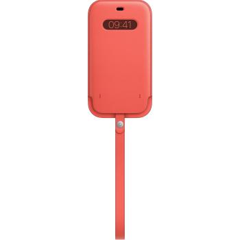 APPLE Sleeve with MagSafe - Skyddshölje för mobiltelefon - läder - rosa citrus - för iPhone 12 Pro Max (MHYF3ZM/A)