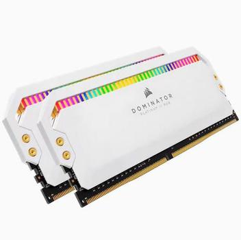 CORSAIR 16GB (2 x 8 GB) DDR4 3200MHz CL16 Dominator Platinum RGB Vit (CMT16GX4M2E3200C16W)