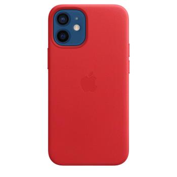 APPLE (PRODUCT) RED - baksidesskydd för mobiltelefon - med MagSafe - läder - röd - för iPhone 12 mini (MHK73ZM/A)