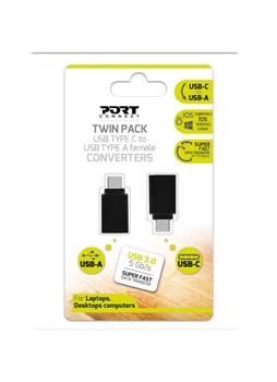 PORT DESIGNS USB-C to USB 3.0 Converter Twin Pack /900142 (900142)