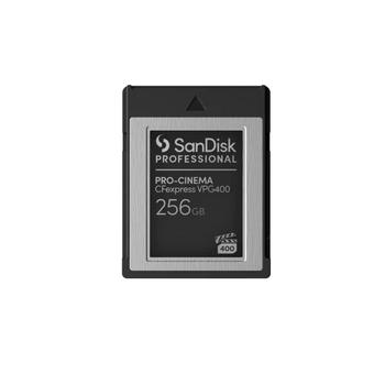 SANDISK Professional PRO-CINEMA 256GB CFexpress VPG400 Type B Card upto 1700MB/s Read 1400MB/s Write (SDPCVN4-256G-GNANN)