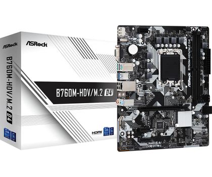 ASROCK B760M-HDV/ M.2 D4 Mikro ATX Hovedkort (90-MXBL40-A0UAYZ)