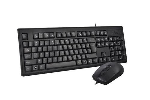 A4TECH Keyboard set KRS-8372 USB, US Black (A4TKLA43775)