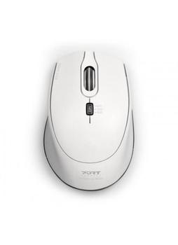 PORT DESIGNS Wireless Silent Mouse (USB-C & USB-A) White /900714 (900714)