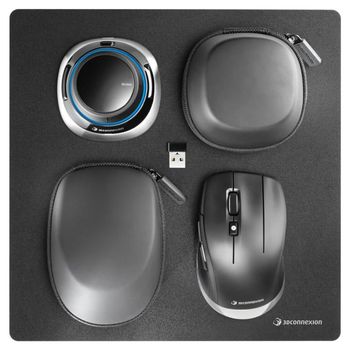 3DCONNEXION n SpaceMouse Wireless Kit 2 - 3D mouse - 2 buttons - wireless, wired - 2.4 GHz - USB wireless receiver (3DX-700108)