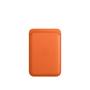 APPLE IPHONE LEATHER WALLET W/ MAGSAFE - ORANGE ACCS