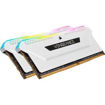 CORSAIR DDR4 16GB 2x8GB 3200MHz DIMM CL16 VENGEANCE RGB Pro SL White 1.35V XMP 2.0 (CMH16GX4M2E3200C16W)