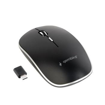 GEMBIRD Maus OPT WIRELESS Silent 4 Tasten Typ-C-EmpfÃ¤nger (MUSW-4BSC-01)