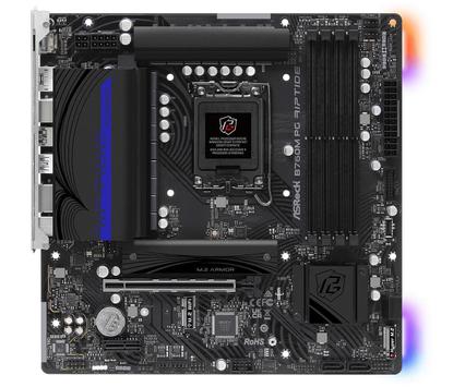 ASRock B760M PG Riptide mATX 4x DDR5, 2x M.2, 2x USB3.1 Type-C, 2.5GbE LAN (90-MXBL60-A0UAYZ)
