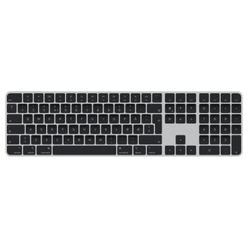APPLE Magic Keyboard with Touch ID and Numeric Keypad - Keyboard - Bluetooth,  USB-C - QWERTY - Norwegian - black keys (MMMR3H/A)