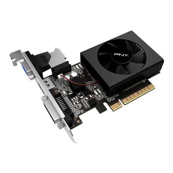PNY Y GeForce GT 730 - Graphics card - GF GT 730 - 2 GB GDDR3 - PCIe 2.0 x8 low profile - DVI, D-Sub, HDMI (VCG7302D3SFPPB)