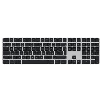 APPLE e Magic Keyboard with Touch ID and Numeric Keypad - Keyboard - Bluetooth,  USB-C - QWERTY - Danish - black keys (MMMR3DK/A)