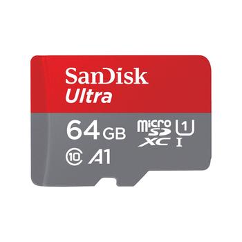 SANDISK 64GB Ultra microSDXC+SD Adapter (SDSQUNR-064G-GN6TA)
